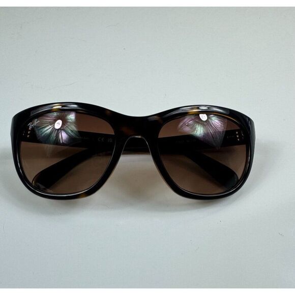 Ray Ban RB4216 Tortoise Shell Sunglasses Brown Gradient Polished Light Havana - Picture 4 of 11